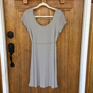 Motherhood Maternity | Black/white striped dress